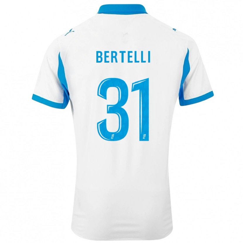 Danxen Herren Ugo Bertelli #31 Weiß Himmelblau Heimtrikot Trikot 2025/26 T-Shirt