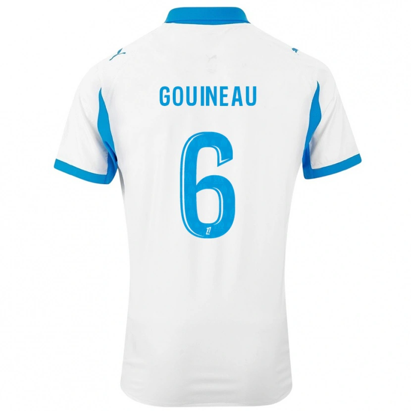 Danxen Herren Coline Gouineau #6 Weiß Himmelblau Heimtrikot Trikot 2025/26 T-Shirt