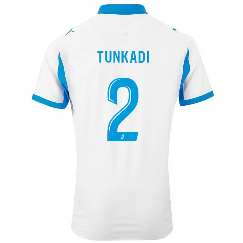 Danxen Herren Alexandre Tunkadi #2 Weiß Himmelblau Heimtrikot Trikot 2025/26 T-Shirt