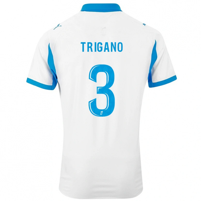 Danxen Herren Paolo Trigano #3 Weiß Himmelblau Heimtrikot Trikot 2025/26 T-Shirt