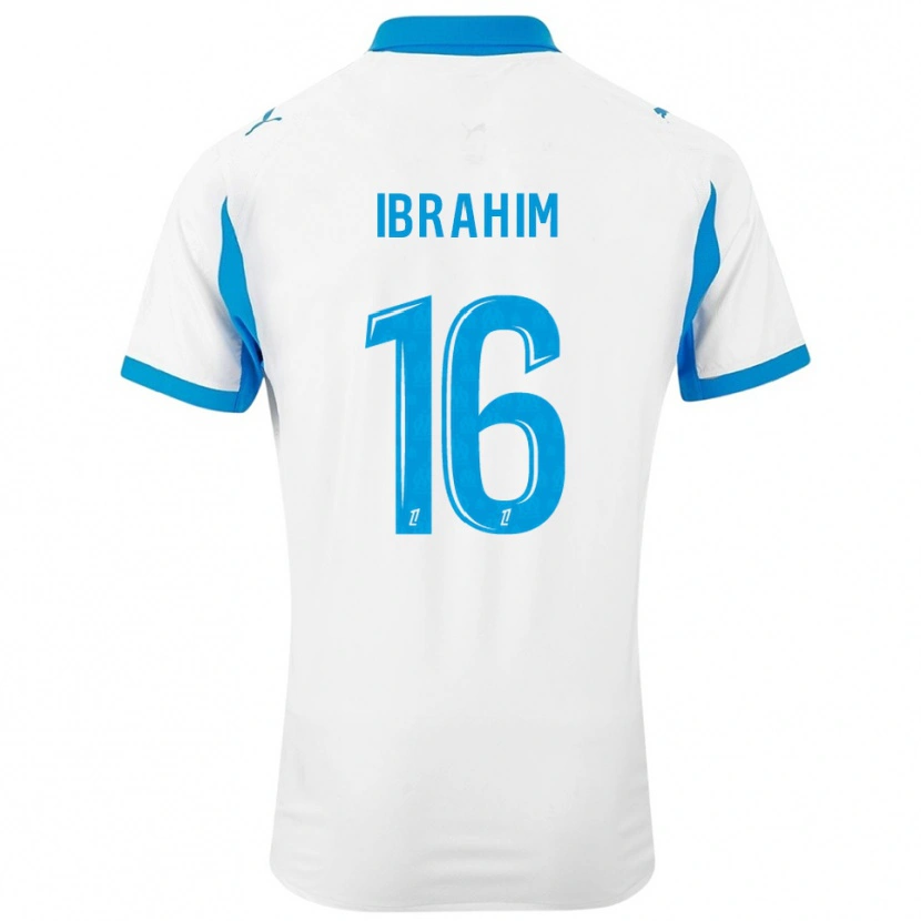 Danxen Herren Ayman Ibrahim #16 Weiß Himmelblau Heimtrikot Trikot 2025/26 T-Shirt