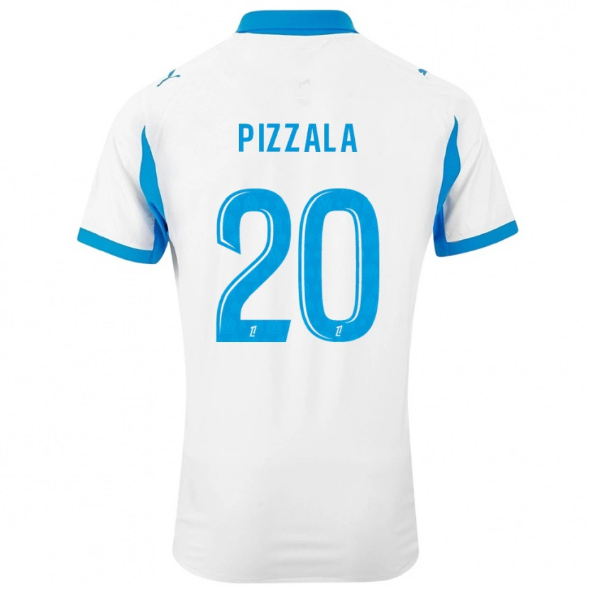 Danxen Herren Caroline Pizzala #20 Weiß Himmelblau Heimtrikot Trikot 2025/26 T-Shirt