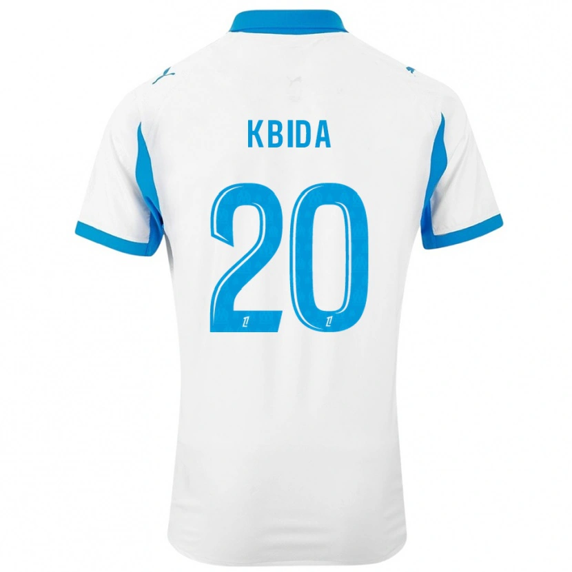 Danxen Herren Ines Kbida #20 Weiß Himmelblau Heimtrikot Trikot 2025/26 T-Shirt