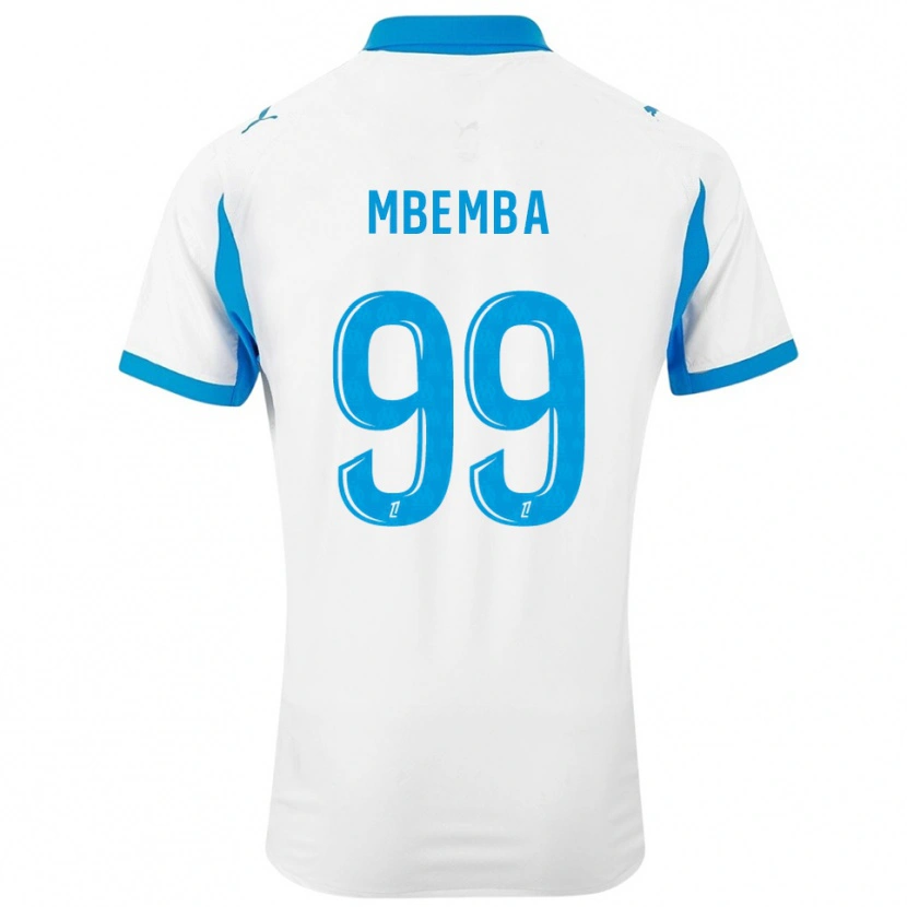 Danxen Herren Chancel Mbemba #99 Weiß Himmelblau Heimtrikot Trikot 2025/26 T-Shirt