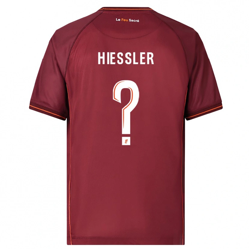Danxen Herren Morgan Hiessler #0 Burgunderrot Weiß Heimtrikot Trikot 2025/26 T-Shirt