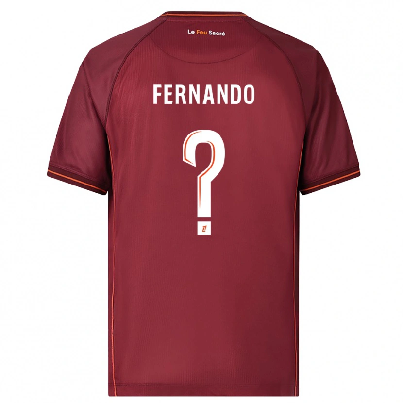 Danxen Herren Josué Fernando #0 Burgunderrot Weiß Heimtrikot Trikot 2025/26 T-Shirt
