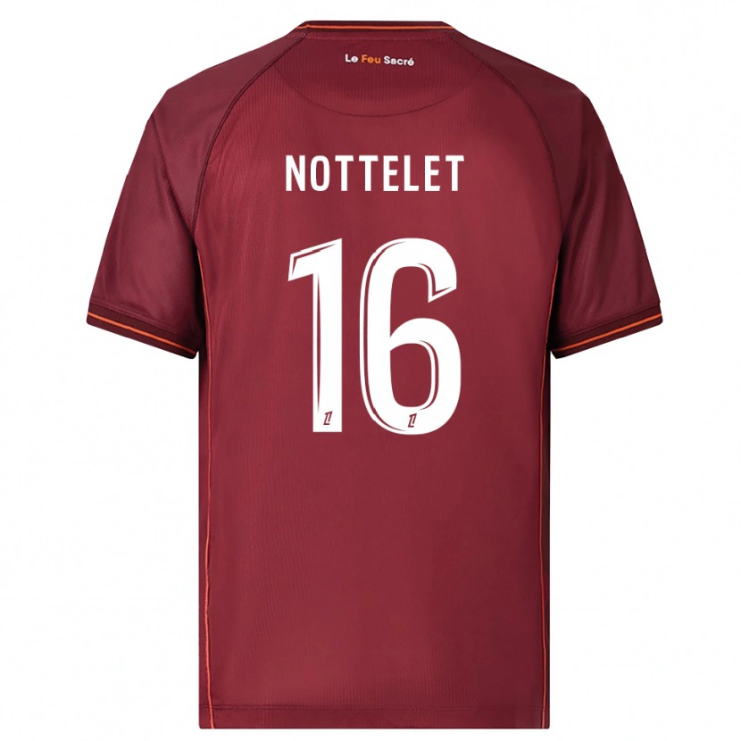 Danxen Herren Gillian Nottelet #16 Burgunderrot Weiß Heimtrikot Trikot 2025/26 T-Shirt