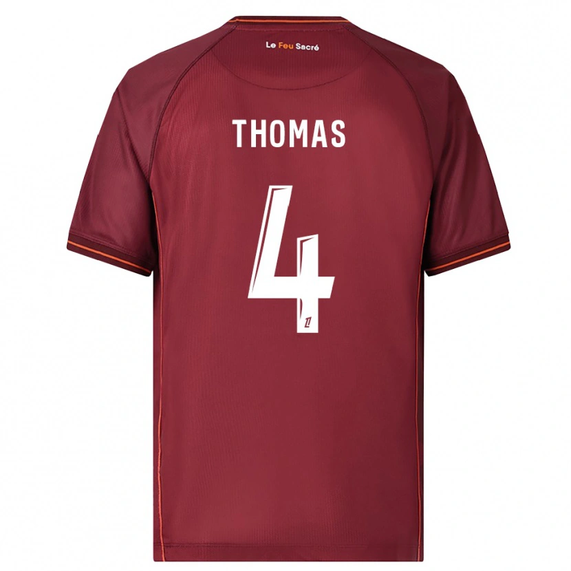 Danxen Herren Gabriel Thomas #4 Burgunderrot Weiß Heimtrikot Trikot 2025/26 T-Shirt