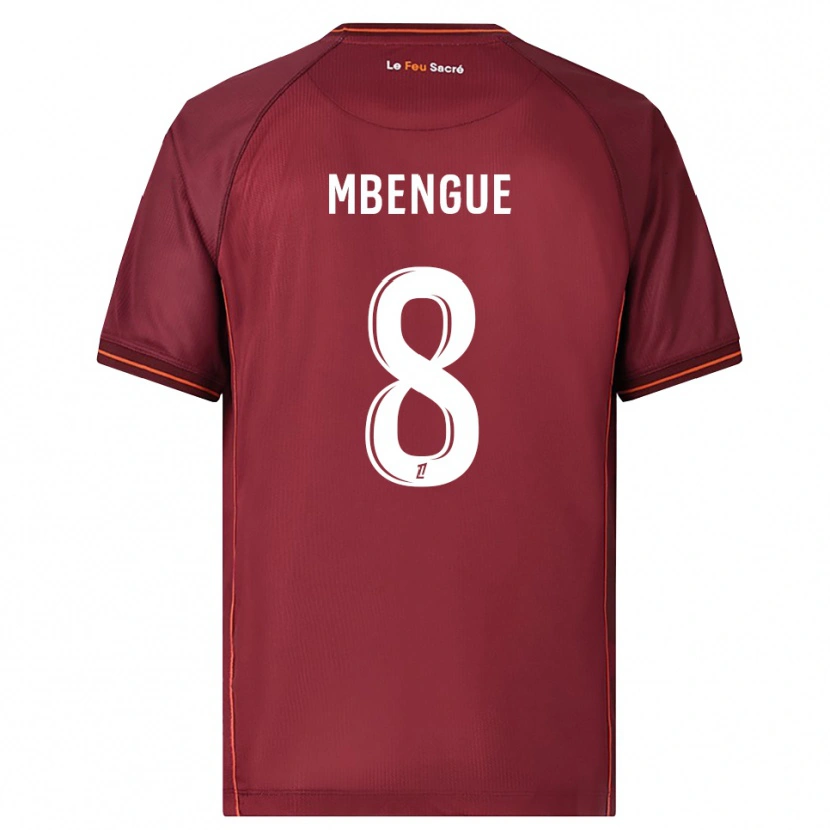 Danxen Herren Seynabou Mbengue #8 Burgunderrot Weiß Heimtrikot Trikot 2025/26 T-Shirt