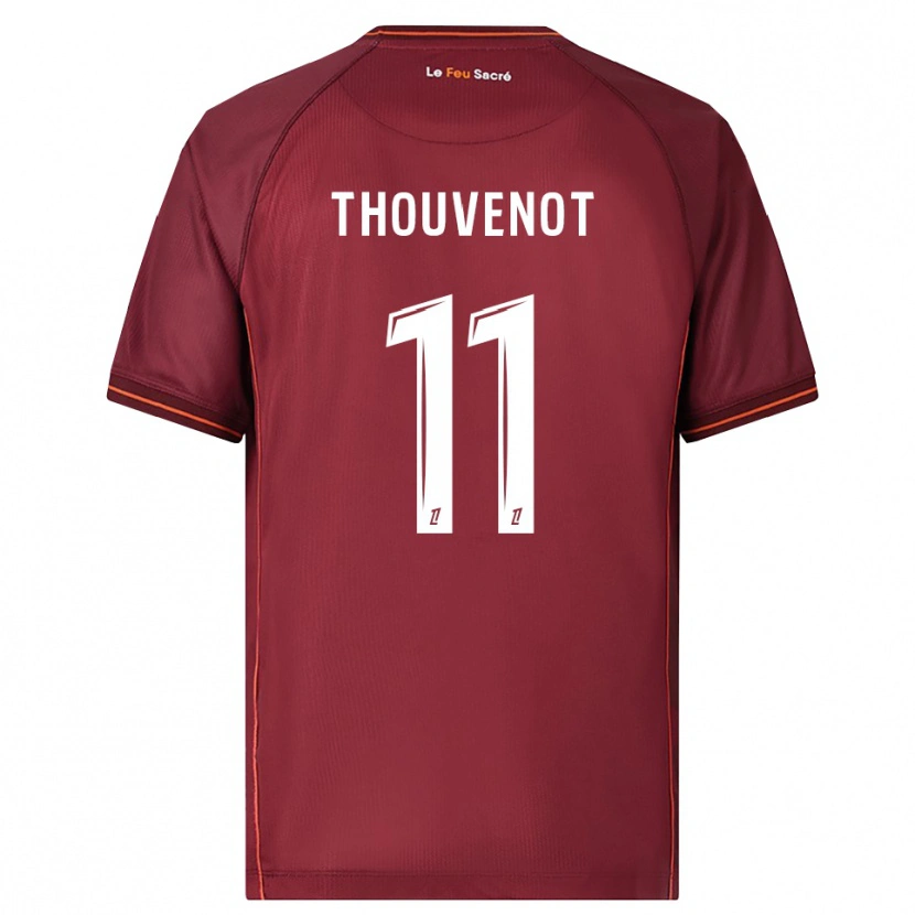 Danxen Herren Jules Thouvenot #11 Burgunderrot Weiß Heimtrikot Trikot 2025/26 T-Shirt