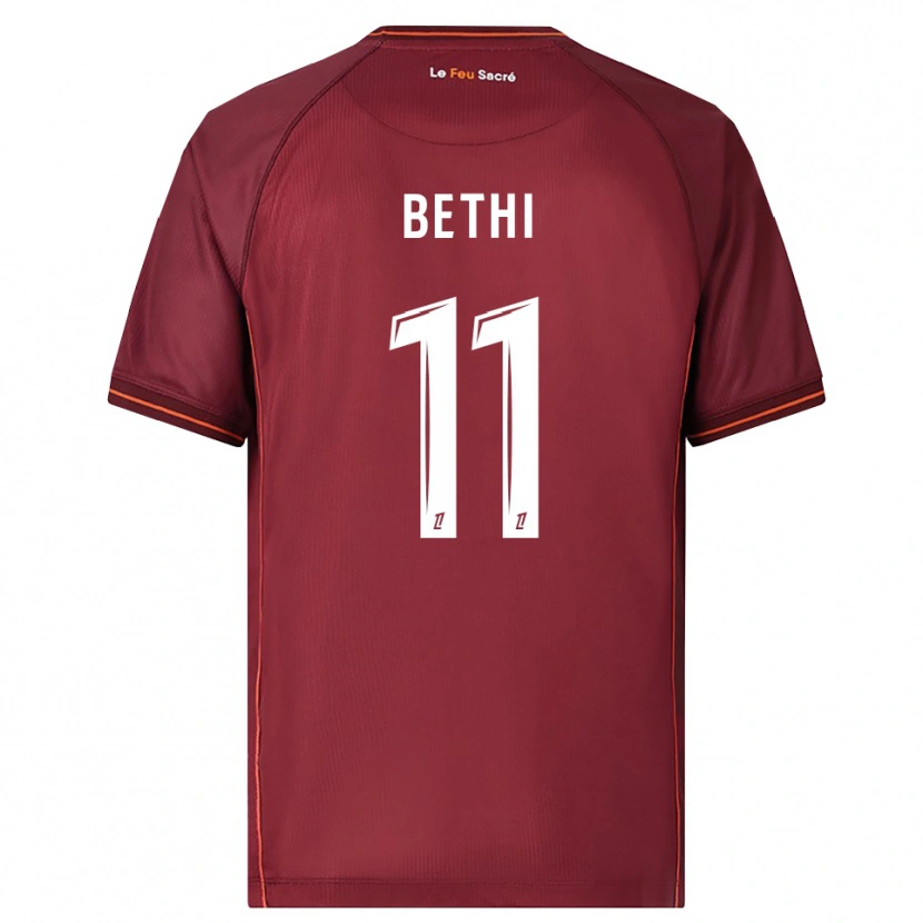 Danxen Herren Mélissa Bethi #11 Burgunderrot Weiß Heimtrikot Trikot 2025/26 T-Shirt