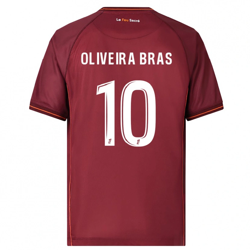 Danxen Herren Luisa Oliveira Bras #10 Burgunderrot Weiß Heimtrikot Trikot 2025/26 T-Shirt