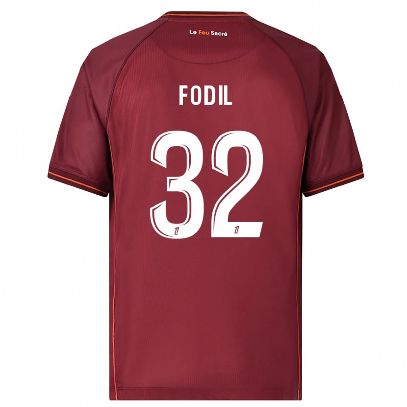Danxen Herren Maria Fodil #32 Burgunderrot Weiß Heimtrikot Trikot 2025/26 T-Shirt