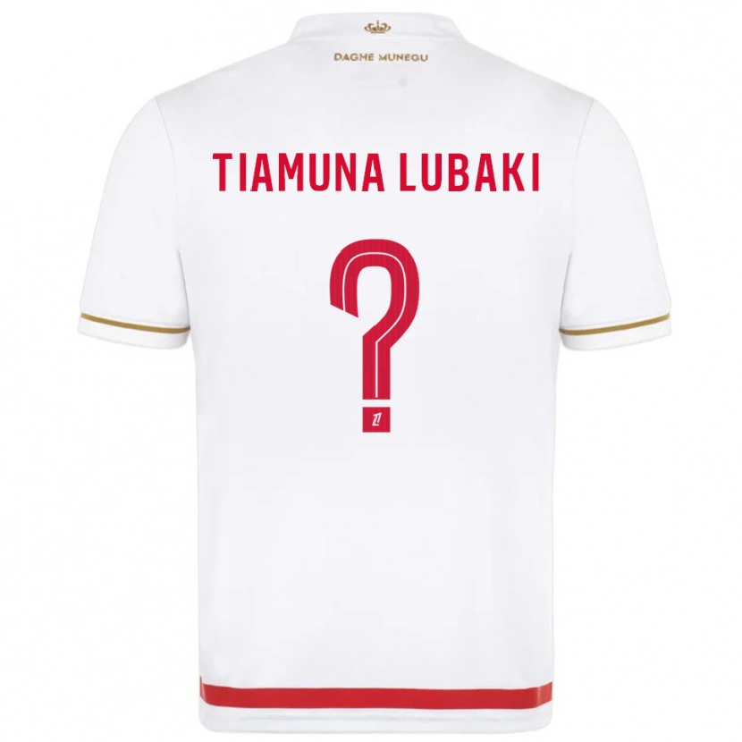 Danxen Herren Loïc Tiamuna Lubaki #0 Rot Weiß Heimtrikot Trikot 2025/26 T-Shirt