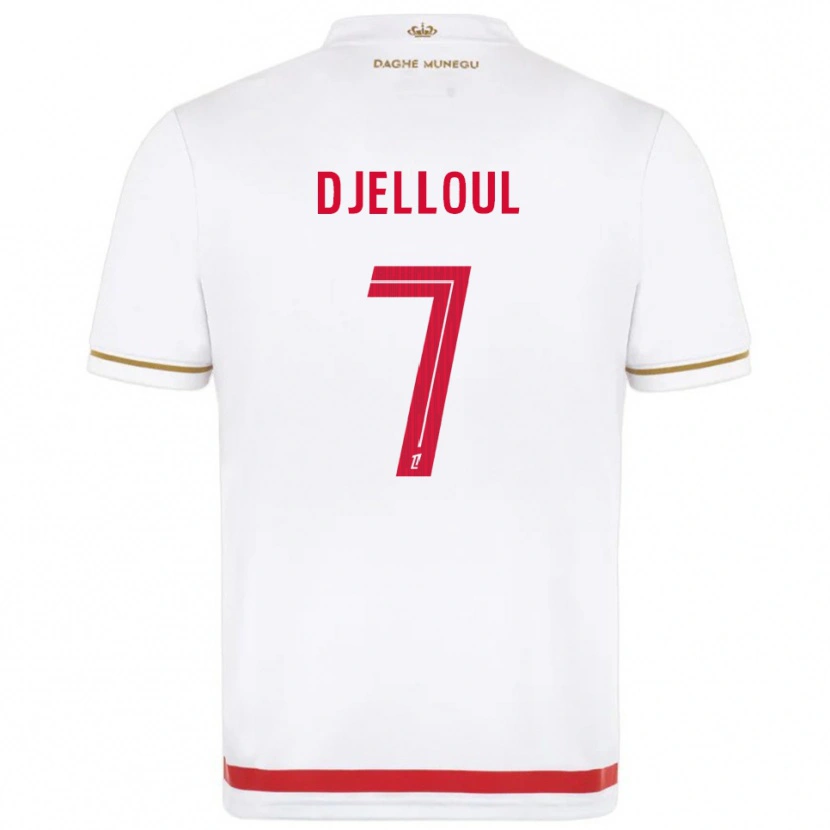 Danxen Herren Jassim Djelloul #7 Rot Weiß Heimtrikot Trikot 2025/26 T-Shirt