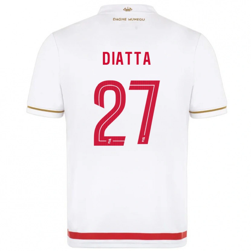 Danxen Herren Krépin Diatta #27 Rot Weiß Heimtrikot Trikot 2025/26 T-Shirt