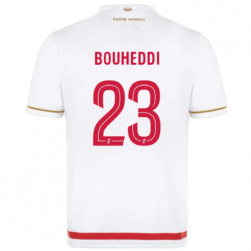 Danxen Herren Akim Bouheddi #23 Rot Weiß Heimtrikot Trikot 2025/26 T-Shirt