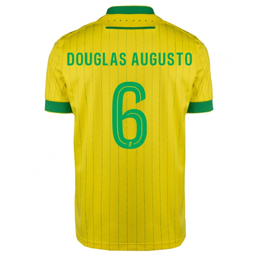 Danxen Herren Douglas Augusto #6 Gelb Grün Heimtrikot Trikot 2025/26 T-Shirt
