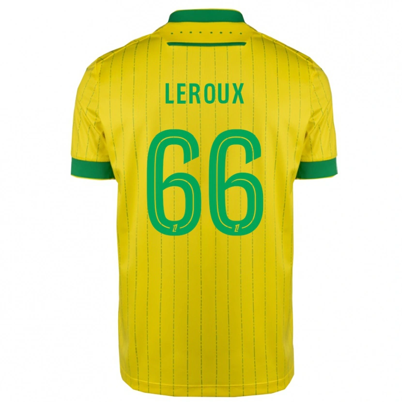 Danxen Herren Louis Leroux #66 Gelb Grün Heimtrikot Trikot 2025/26 T-Shirt