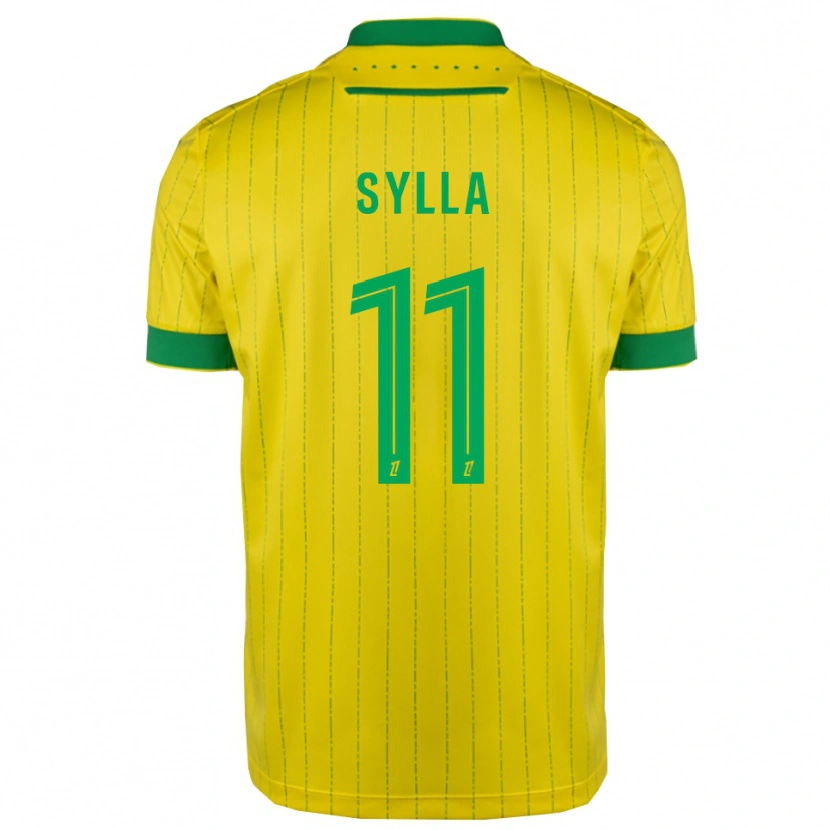 Danxen Herren Karamoko Sylla #11 Gelb Grün Heimtrikot Trikot 2025/26 T-Shirt