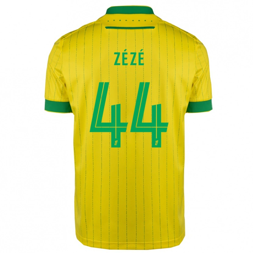 Danxen Herren Nathan Zézé #44 Gelb Grün Heimtrikot Trikot 2025/26 T-Shirt