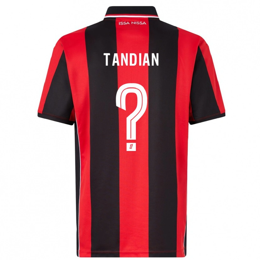 Danxen Herren Elage Tandian #0 Rot Schwarz Heimtrikot Trikot 2025/26 T-Shirt