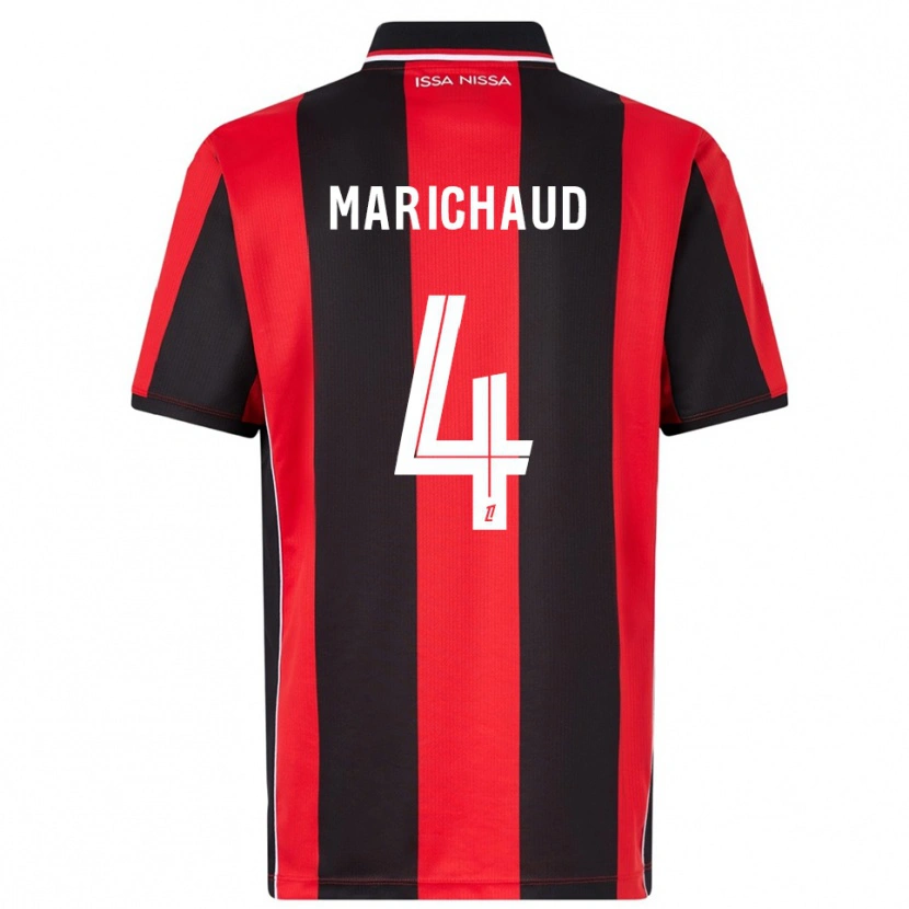 Danxen Herren Julie Marichaud #4 Rot Schwarz Heimtrikot Trikot 2025/26 T-Shirt