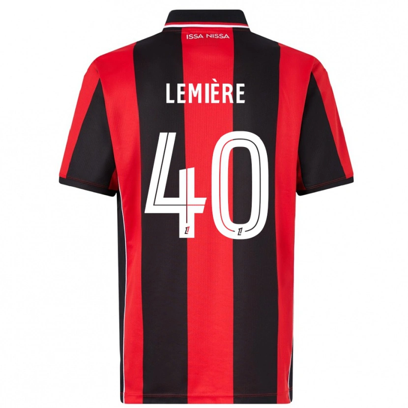 Danxen Herren Pauline Lemière #40 Rot Schwarz Heimtrikot Trikot 2025/26 T-Shirt