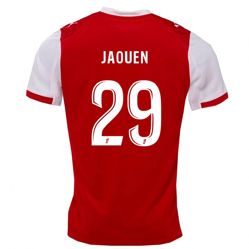 Danxen Herren Ewen Jaouen #29 Rot Weiß Heimtrikot Trikot 2025/26 T-Shirt