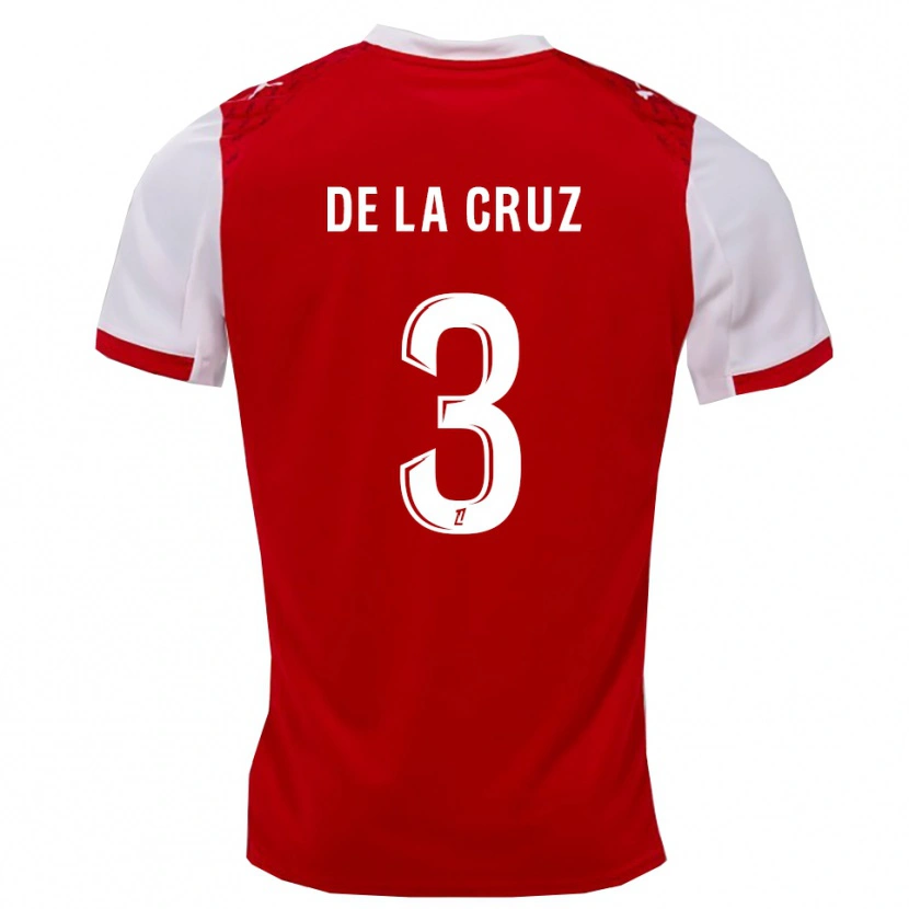 Danxen Herren Maiky De La Cruz #3 Rot Weiß Heimtrikot Trikot 2025/26 T-Shirt