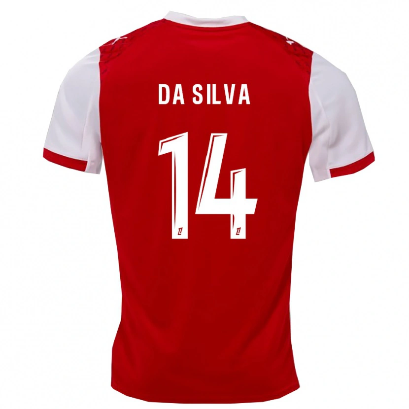 Danxen Herren Edmilson Mendes Da Silva #14 Rot Weiß Heimtrikot Trikot 2025/26 T-Shirt