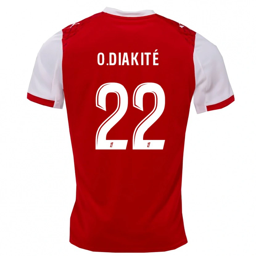 Danxen Herren Oumar Diakité #22 Rot Weiß Heimtrikot Trikot 2025/26 T-Shirt
