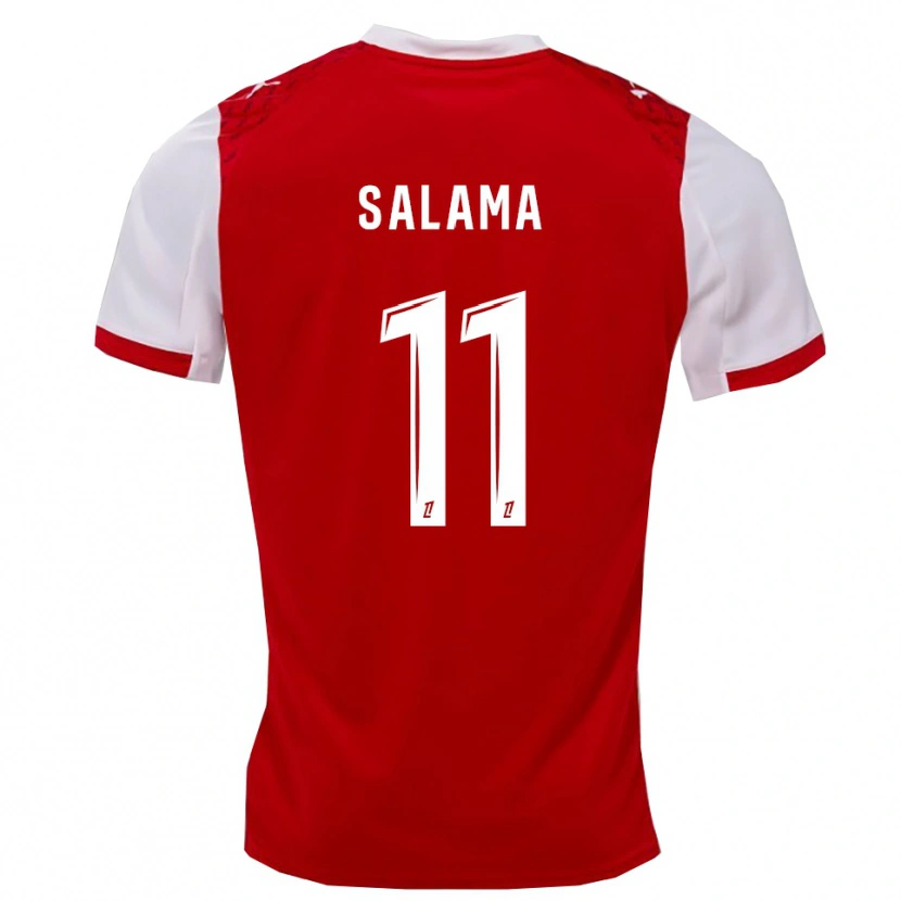 Danxen Herren Amine Salama #11 Rot Weiß Heimtrikot Trikot 2025/26 T-Shirt