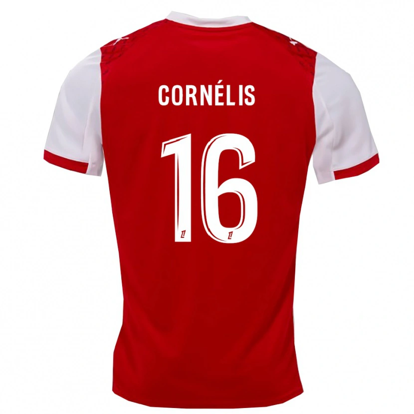 Danxen Herren Aristide Cornélis #16 Rot Weiß Heimtrikot Trikot 2025/26 T-Shirt