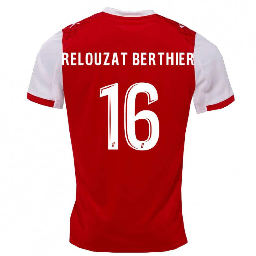 Danxen Herren Maxime Relouzat Berthier #16 Rot Weiß Heimtrikot Trikot 2025/26 T-Shirt