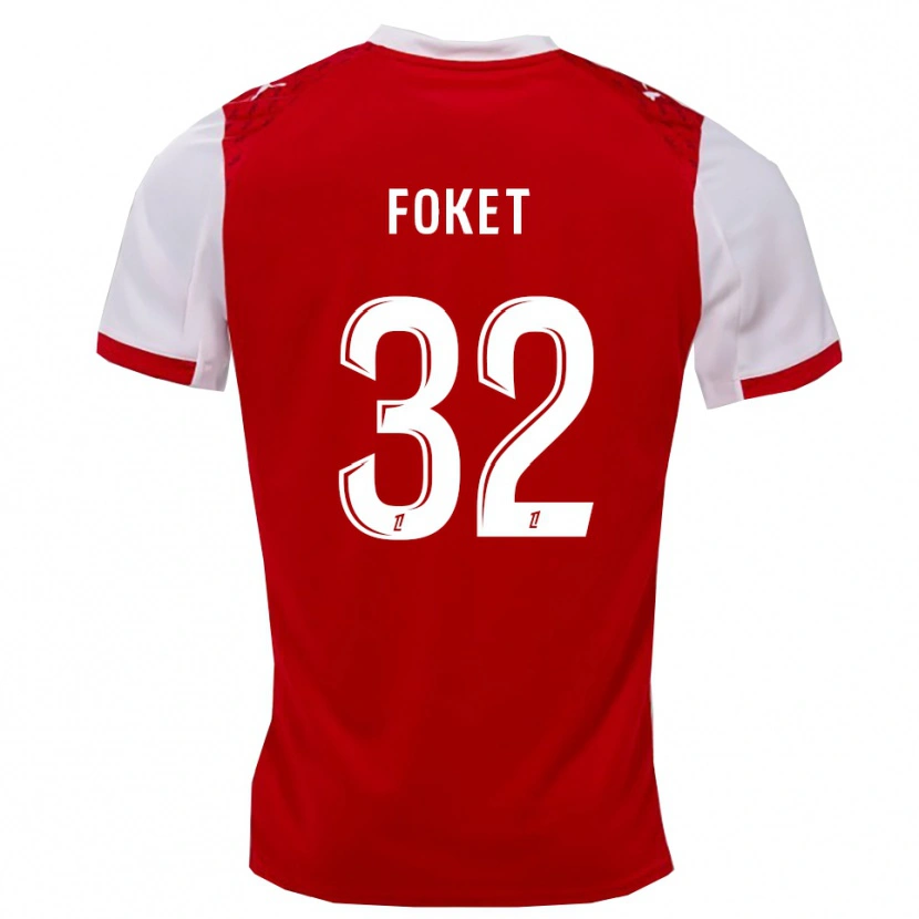 Danxen Herren Thomas Foket #32 Rot Weiß Heimtrikot Trikot 2025/26 T-Shirt