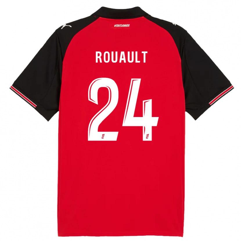 Danxen Herren Anthony Rouault #24 Rot Schwarz Heimtrikot Trikot 2025/26 T-Shirt