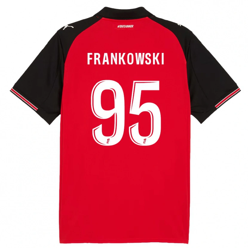 Danxen Herren Przemyslaw Frankowski #95 Rot Schwarz Heimtrikot Trikot 2025/26 T-Shirt