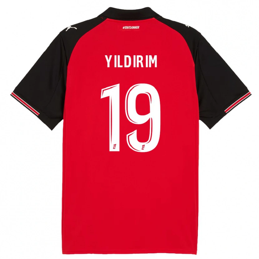 Danxen Herren Bertuğ Yıldırım #19 Rot Schwarz Heimtrikot Trikot 2025/26 T-Shirt
