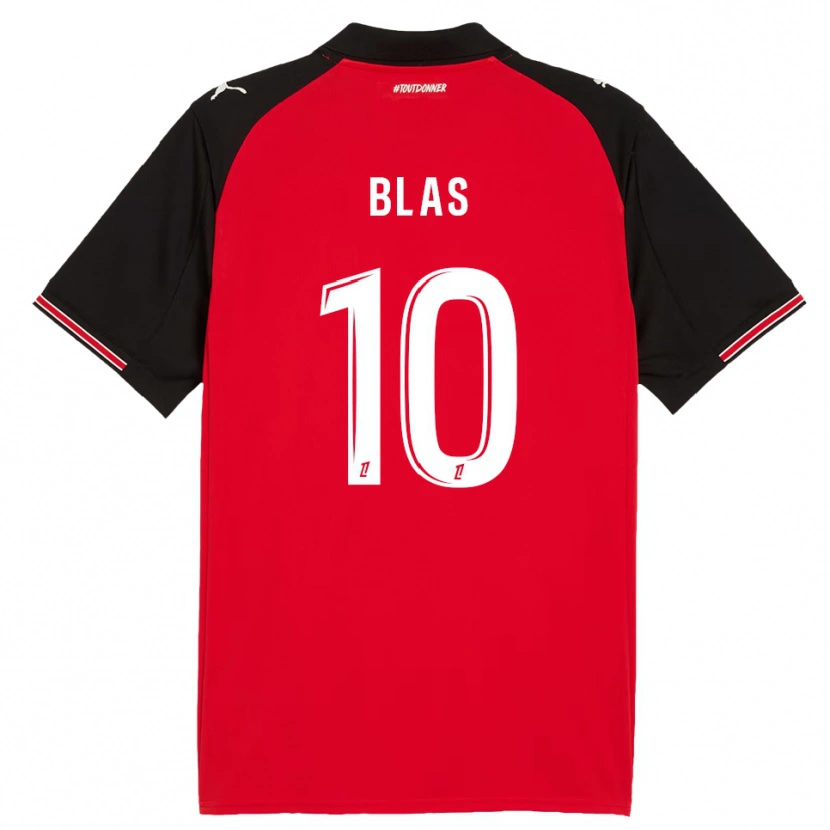 Danxen Herren Ludovic Blas #10 Rot Schwarz Heimtrikot Trikot 2025/26 T-Shirt