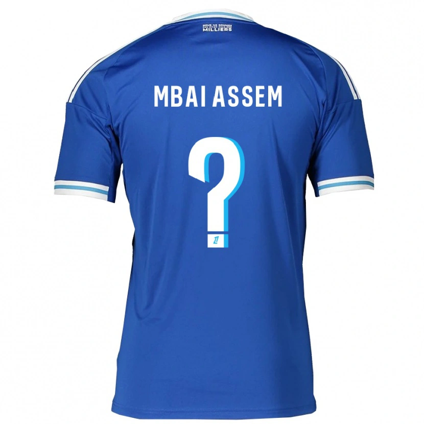 Danxen Herren Chris Mbaï-Assem #0 Blau Weiß Heimtrikot Trikot 2025/26 T-Shirt