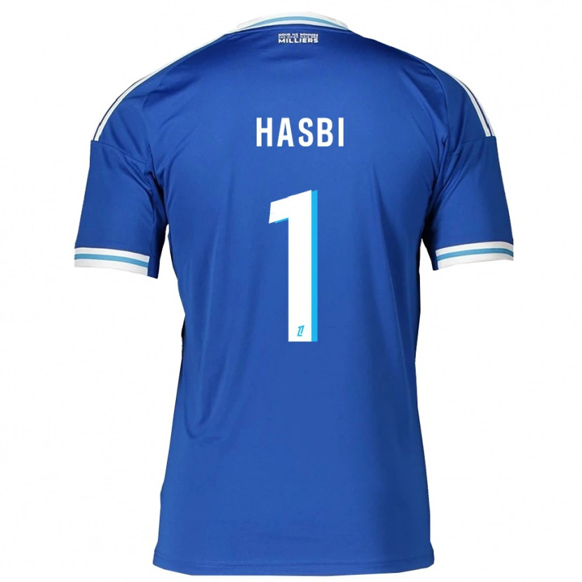 Danxen Herren Walid Hasbi #1 Blau Weiß Heimtrikot Trikot 2025/26 T-Shirt