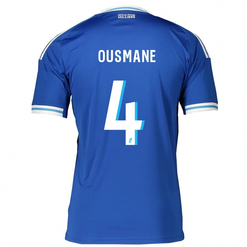 Danxen Herren Abdoulaye Ousmane #4 Blau Weiß Heimtrikot Trikot 2025/26 T-Shirt
