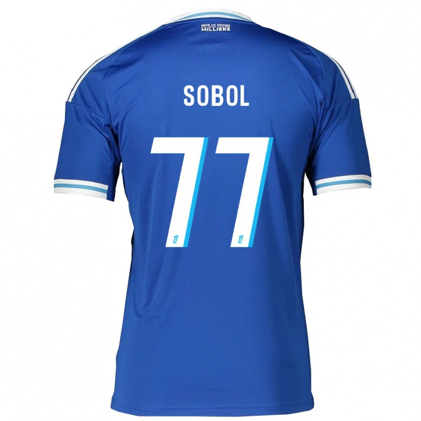 Danxen Herren Eduard Sobol #77 Blau Weiß Heimtrikot Trikot 2025/26 T-Shirt