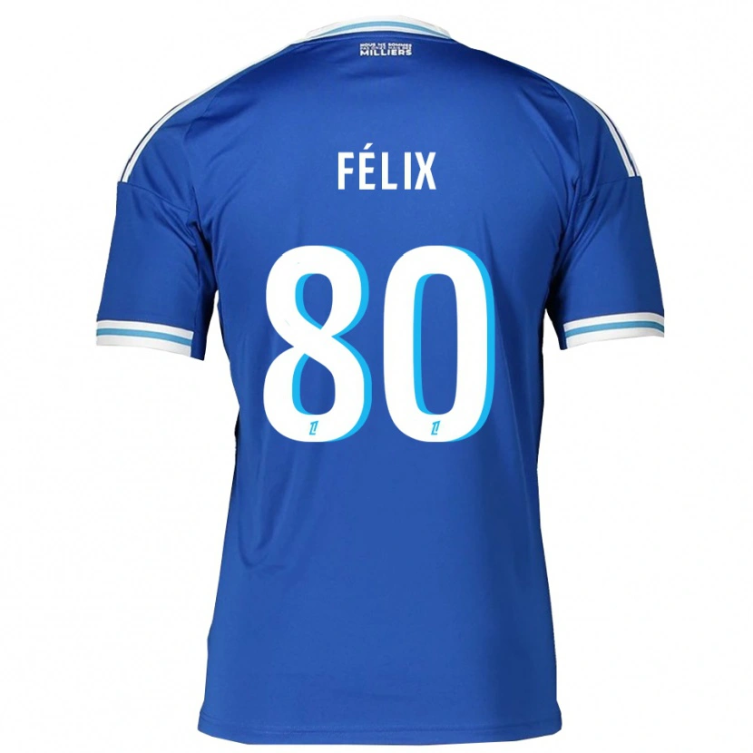 Danxen Herren Félix Lemaréchal #80 Blau Weiß Heimtrikot Trikot 2025/26 T-Shirt
