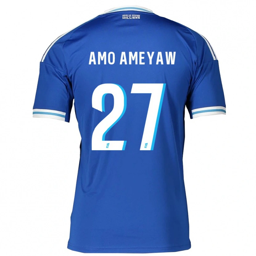 Danxen Herren Samuel Amo-Ameyaw #27 Blau Weiß Heimtrikot Trikot 2025/26 T-Shirt