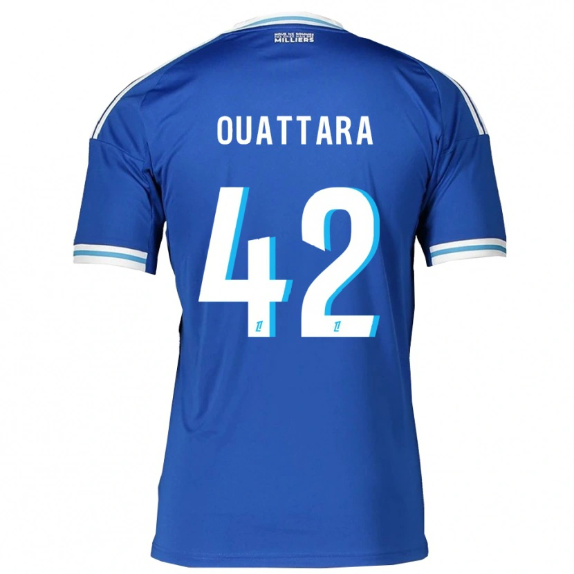 Danxen Herren Abdoul Ouattara #42 Blau Weiß Heimtrikot Trikot 2025/26 T-Shirt