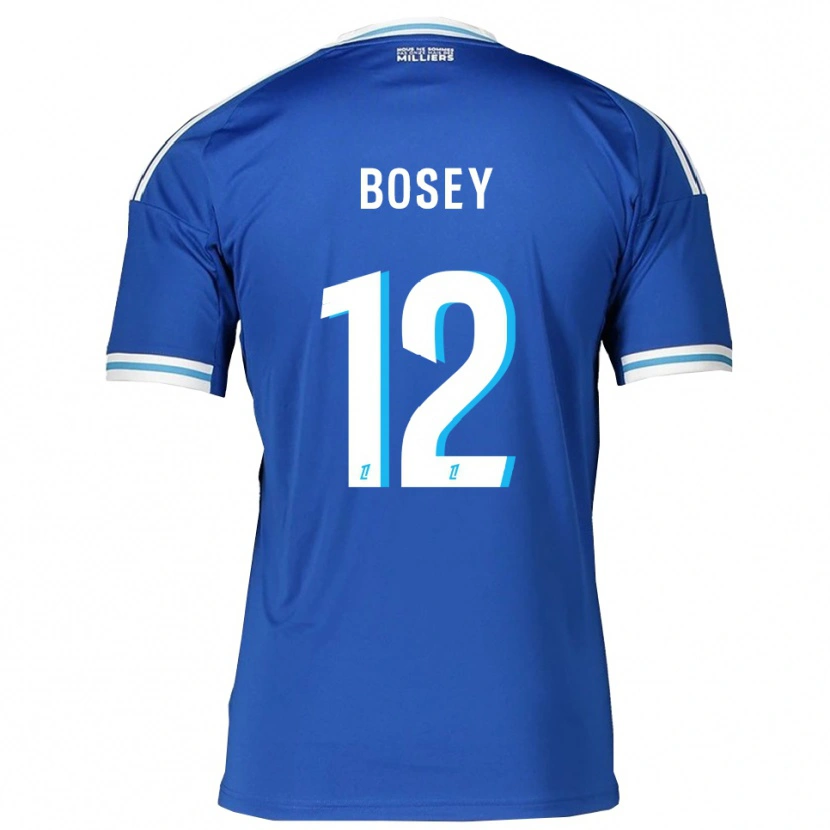 Danxen Herren Jean-Baptiste Bosey #12 Blau Weiß Heimtrikot Trikot 2025/26 T-Shirt