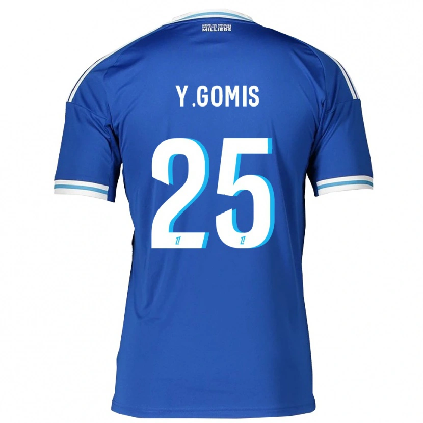 Danxen Herren Yoni Gomis #25 Blau Weiß Heimtrikot Trikot 2025/26 T-Shirt