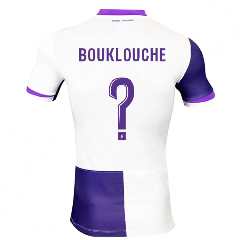 Danxen Herren Kelyan Bouklouche #0 Lila Weiß Heimtrikot Trikot 2025/26 T-Shirt